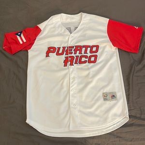 Puerto Rico world baseball classic Javier Baez jersey